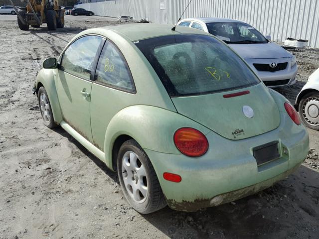 3VWCB21C62M437610 - 2002 VOLKSWAGEN NEW BEETLE GREEN photo 3