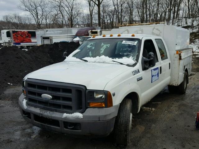 1FTWW32Y85ED27950 - 2005 FORD F350 SUPER WHITE photo 2