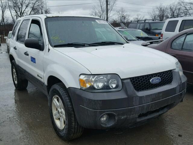 1FMYU96H46KD48711 - 2006 FORD ESCAPE HEV WHITE photo 1