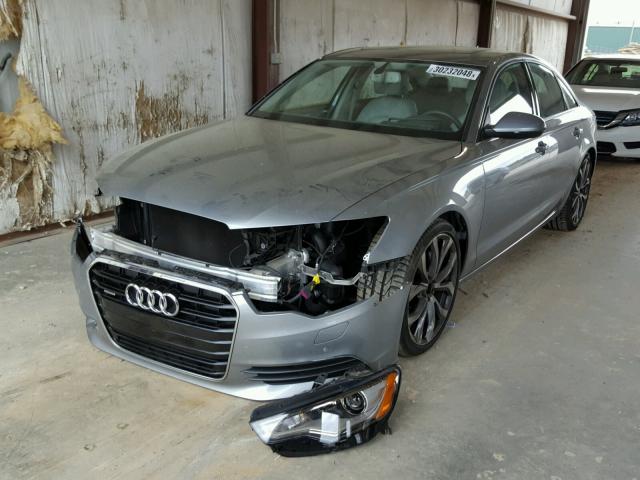 WAUGFAFCXFN028479 - 2015 AUDI A6 PREMIUM SILVER photo 2