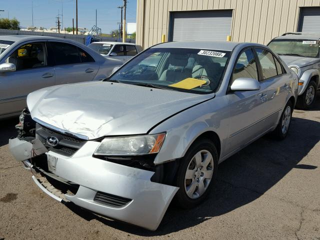 5NPET46C28H308002 - 2008 HYUNDAI SONATA GLS SILVER photo 2