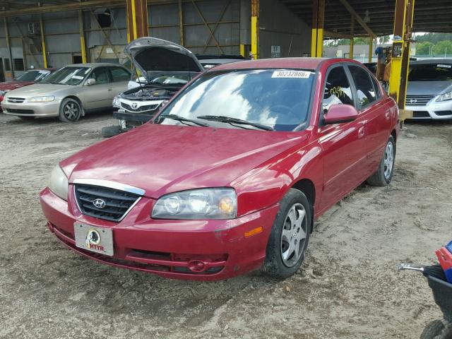 KMHDN46DX6U310285 - 2006 HYUNDAI ELANTRA GL BURGUNDY photo 2