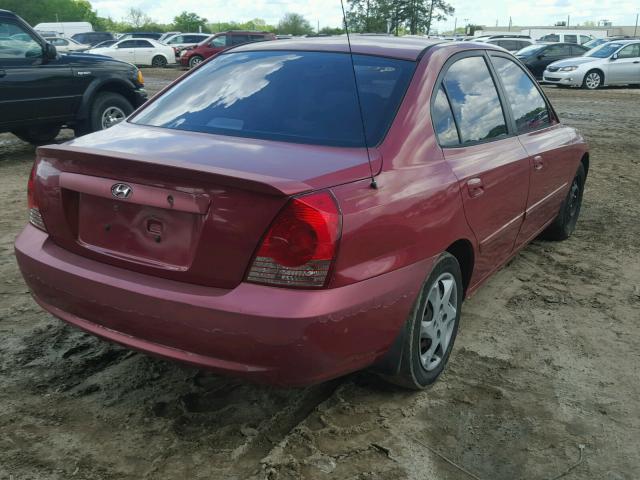 KMHDN46DX6U310285 - 2006 HYUNDAI ELANTRA GL BURGUNDY photo 4