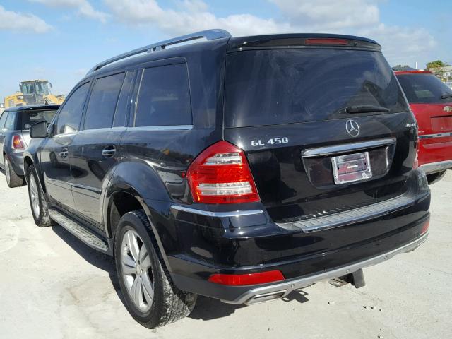 4JGBF7BE1BA682968 - 2011 MERCEDES-BENZ GL 450 4MA BLACK photo 3