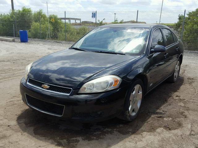 2G1WD58C769333149 - 2006 CHEVROLET IMPALA SUP BLACK photo 2