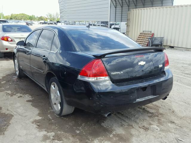 2G1WD58C769333149 - 2006 CHEVROLET IMPALA SUP BLACK photo 3