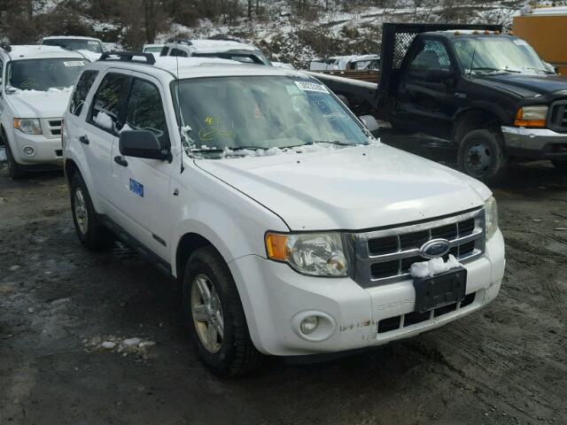 1FMCU59H18KB12549 - 2008 FORD ESCAPE HEV WHITE photo 1