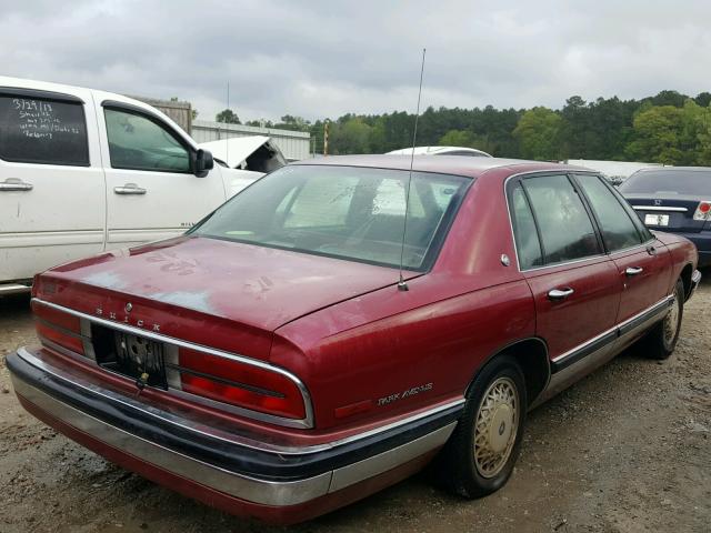 1G4CW53L7P1649891 - 1993 BUICK PARK AVENU MAROON photo 4