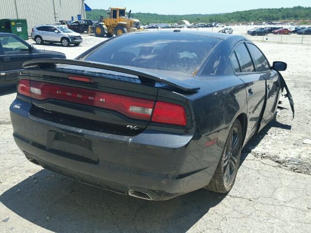 2B3CM5CTXBH517911 - 2011 DODGE CHARGER R/ BLACK photo 4