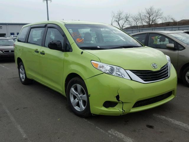 5TDZK3DC5ES406254 - 2014 TOYOTA SIENNA BAS GREEN photo 1