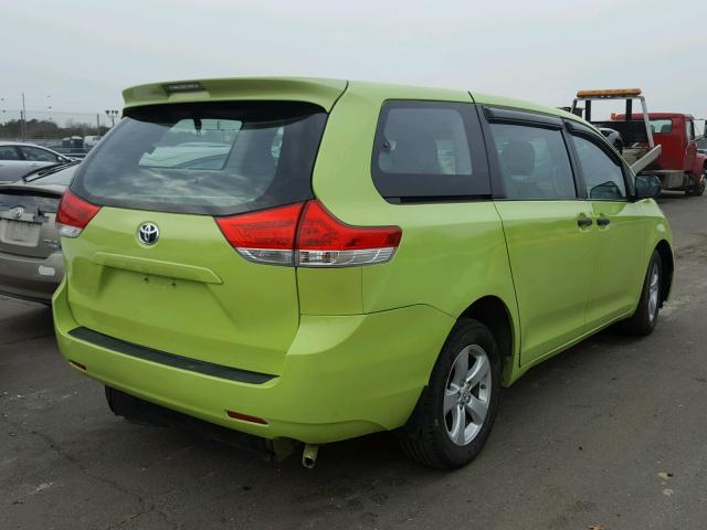 5TDZK3DC5ES406254 - 2014 TOYOTA SIENNA BAS GREEN photo 4