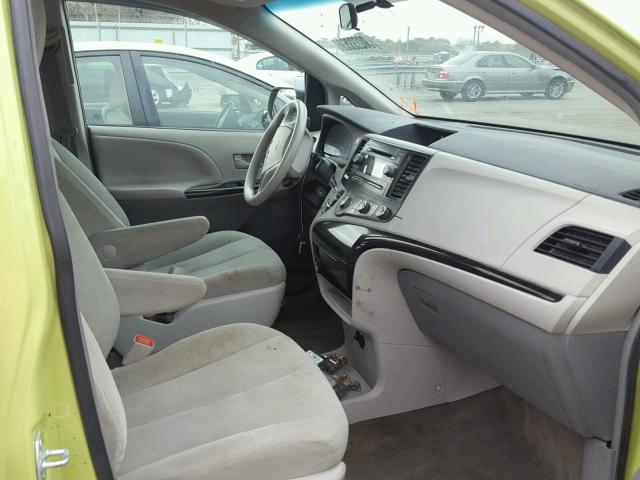 5TDZK3DC5ES406254 - 2014 TOYOTA SIENNA BAS GREEN photo 5