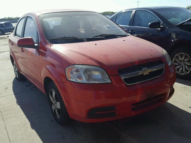 KL1TD5DE3AB044754 - 2010 CHEVROLET AVEO LS RED photo 1
