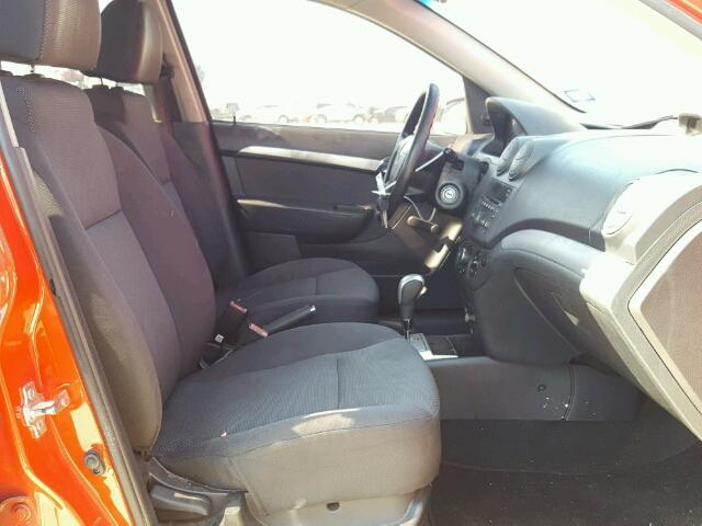 KL1TD5DE3AB044754 - 2010 CHEVROLET AVEO LS RED photo 5