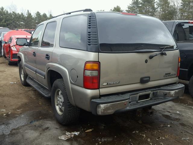 1GNEC13V13J211496 - 2003 CHEVROLET TAHOE C150 TAN photo 3