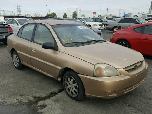 KNADC125856372260 - 2005 KIA RIO GOLD photo 1