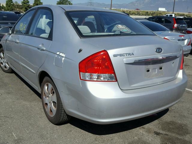 KNAFE122385533617 - 2008 KIA SPECTRA EX SILVER photo 3