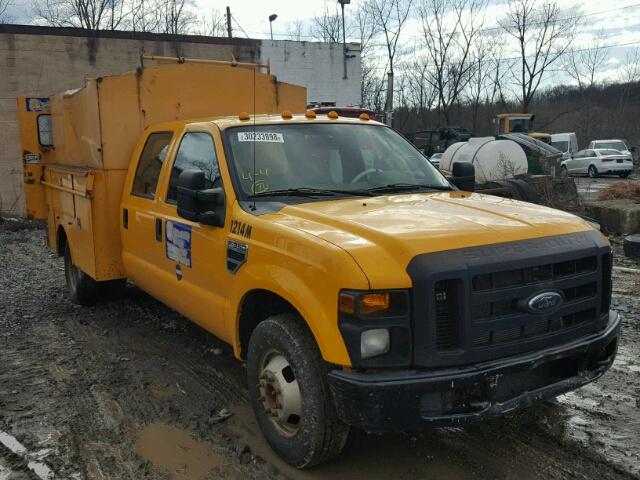 1FD3W36548EE10813 - 2008 FORD F350 SUPER YELLOW photo 1