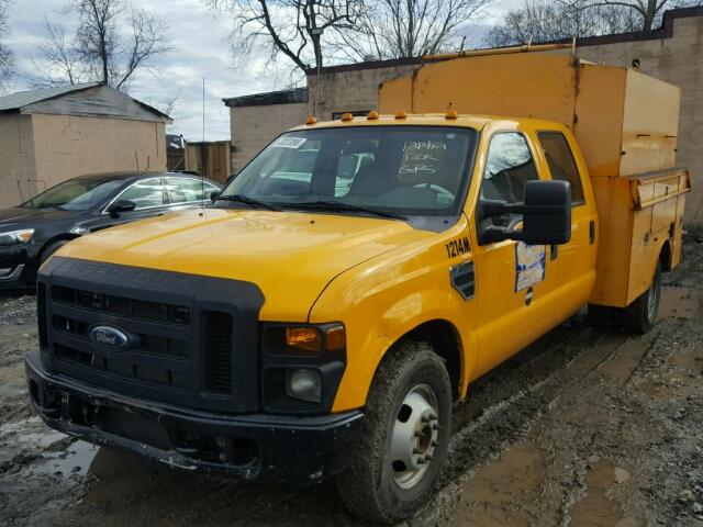 1FD3W36548EE10813 - 2008 FORD F350 SUPER YELLOW photo 2