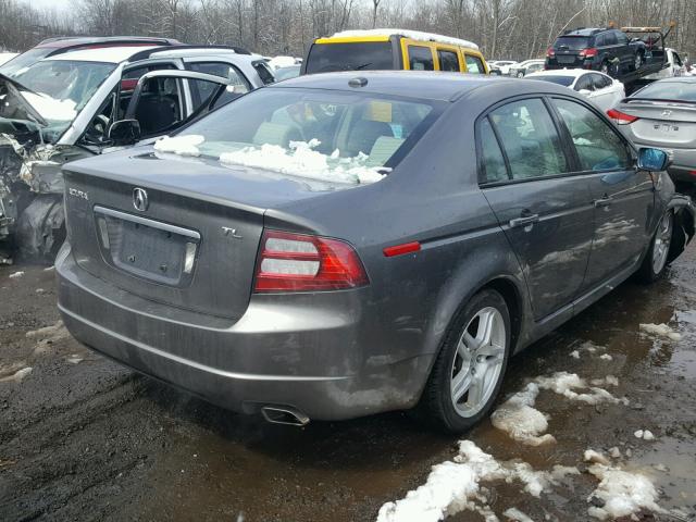 19UUA66257A027632 - 2007 ACURA TL GRAY photo 4