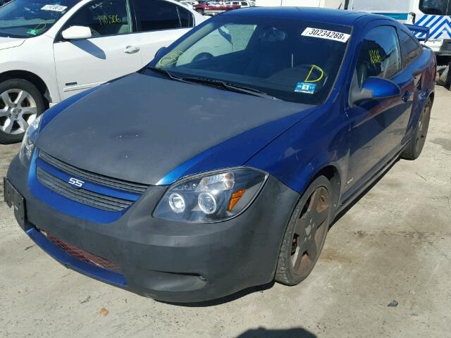 1G1AP14P467647734 - 2006 CHEVROLET COBALT SS BLUE photo 2