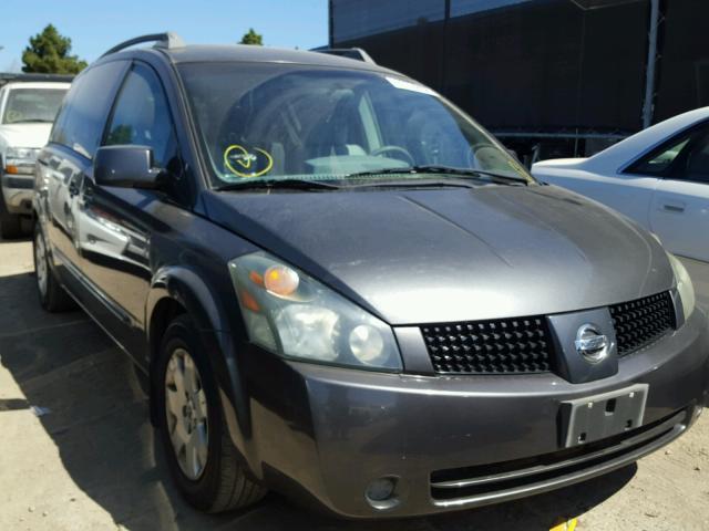 5N1BV28U15N104581 - 2005 NISSAN QUEST S GRAY photo 1