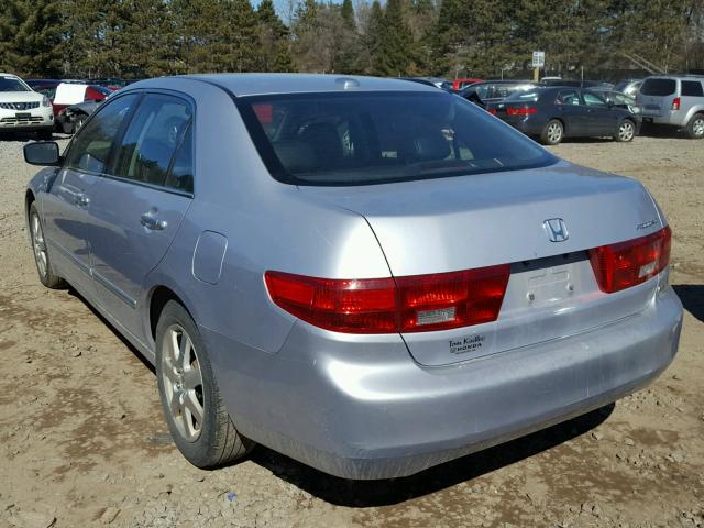 1HGCM66525A001824 - 2005 HONDA ACCORD EX SILVER photo 3