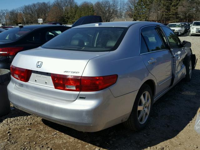 1HGCM66525A001824 - 2005 HONDA ACCORD EX SILVER photo 4