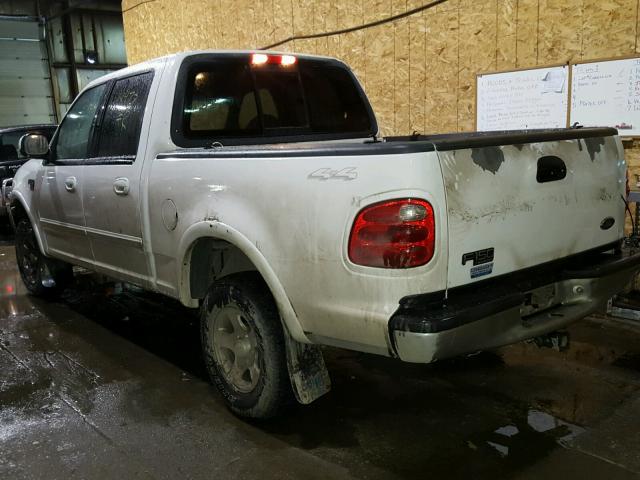 1FTRW08W01KD75147 - 2001 FORD F150 SUPER WHITE photo 3