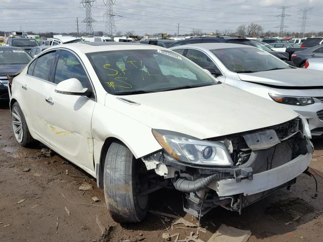 2G4GT5GV3D9202388 - 2013 BUICK REGAL PREM WHITE photo 1