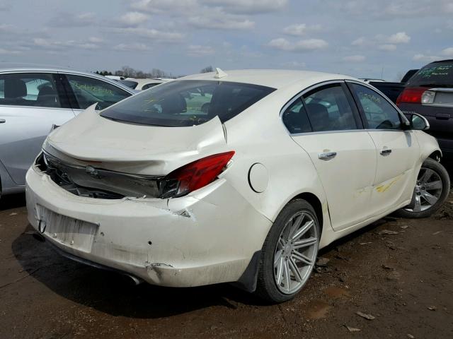 2G4GT5GV3D9202388 - 2013 BUICK REGAL PREM WHITE photo 4