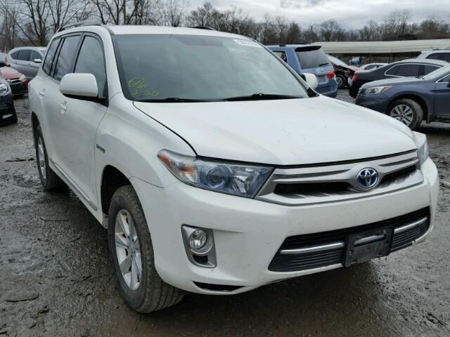 JTEBC3EHXC2010412 - 2012 TOYOTA HIGHLANDER WHITE photo 1