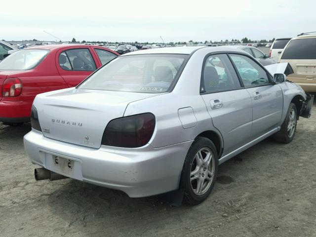 JF1GD67543H513206 - 2003 SUBARU IMPREZA RS SILVER photo 4