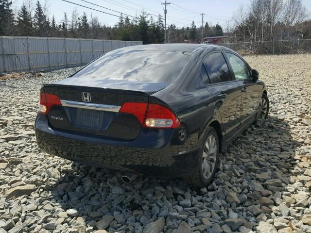 2HGFA1F04AH001137 - 2010 HONDA CIVIC EXL შავი ფოტო 4