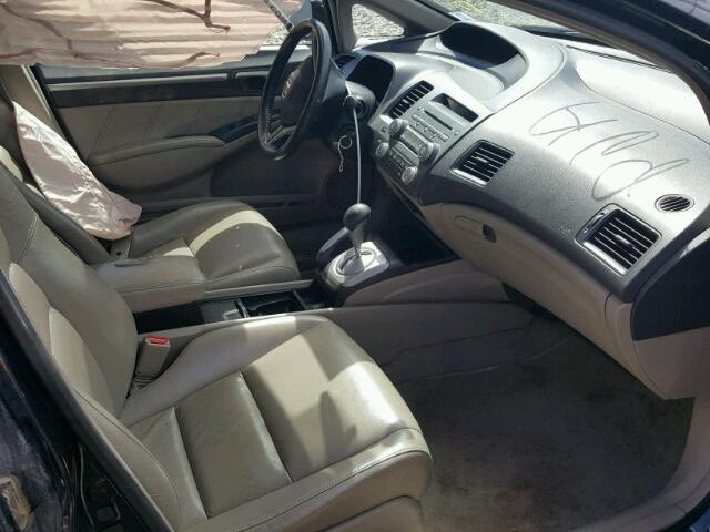 2HGFA1F04AH001137 - 2010 HONDA CIVIC EXL შავი ფოტო 5