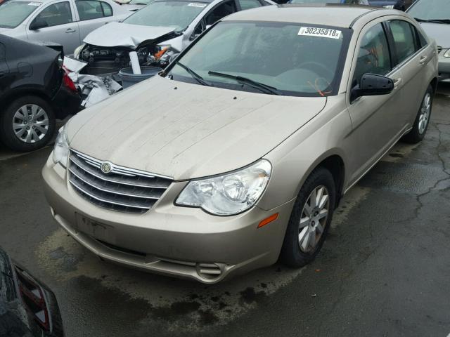 1C3LC46B19N521558 - 2009 CHRYSLER SEBRING LX BEIGE photo 2