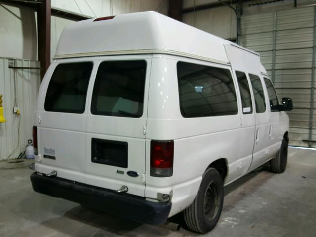 1FTNE1EW5ADA01357 - 2010 FORD ECONOLINE WHITE photo 4