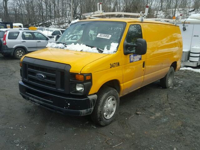 1FTNE1EL9CDB20683 - 2012 FORD ECONOLINE YELLOW photo 2