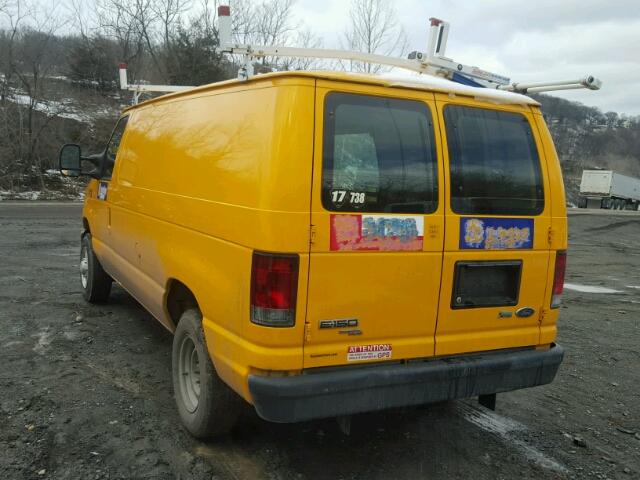 1FTNE1EL9CDB20683 - 2012 FORD ECONOLINE YELLOW photo 3