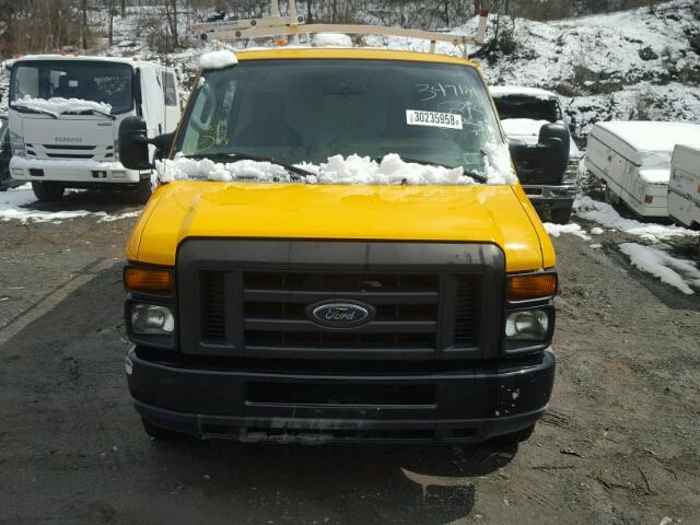 1FTNE1EL9CDB20683 - 2012 FORD ECONOLINE YELLOW photo 9