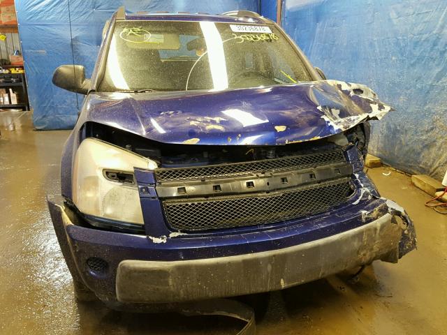 2CNDL23F866094290 - 2006 CHEVROLET EQUINOX LS BLUE photo 9