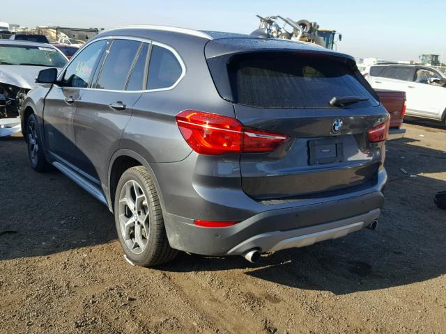 WBXHT3C3XH5F69704 - 2017 BMW X1 XDRIVE2 GRAY photo 3