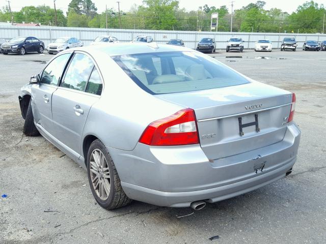 YV1AH852071022780 - 2007 VOLVO S80 V8 SILVER photo 3