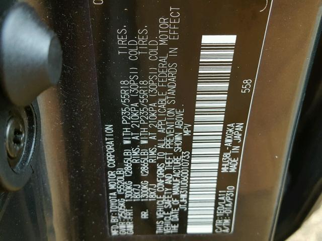 JTJHW31U060010733 - 2006 LEXUS RX 400 GRAY photo 10