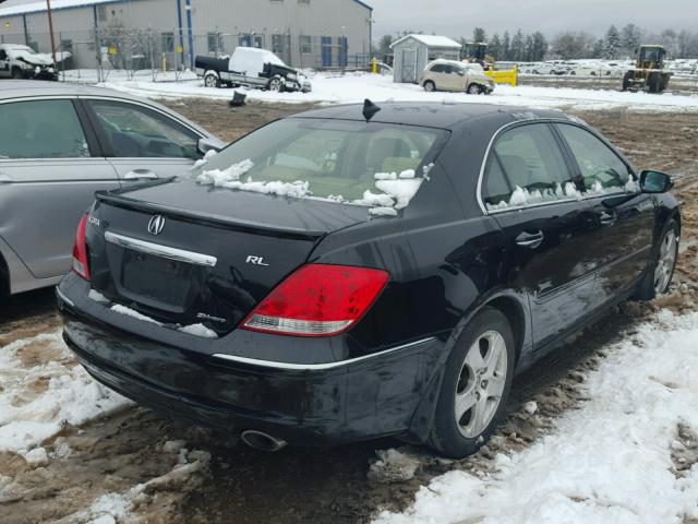 JH4KB16566C010601 - 2006 ACURA RL შავი ფოტო 4