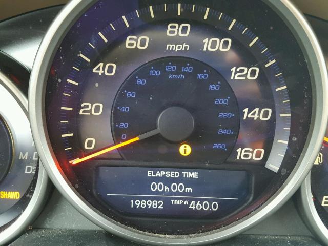 JH4KB16566C010601 - 2006 ACURA RL BLACK photo 8