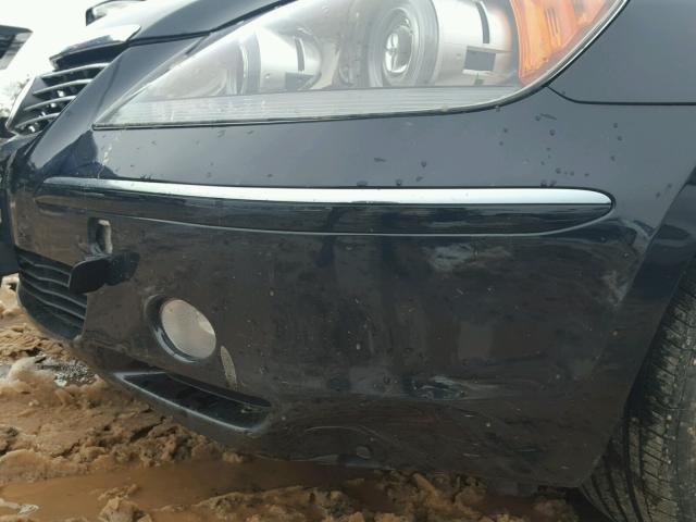 JH4KB16566C010601 - 2006 ACURA RL შავი ფოტო 9
