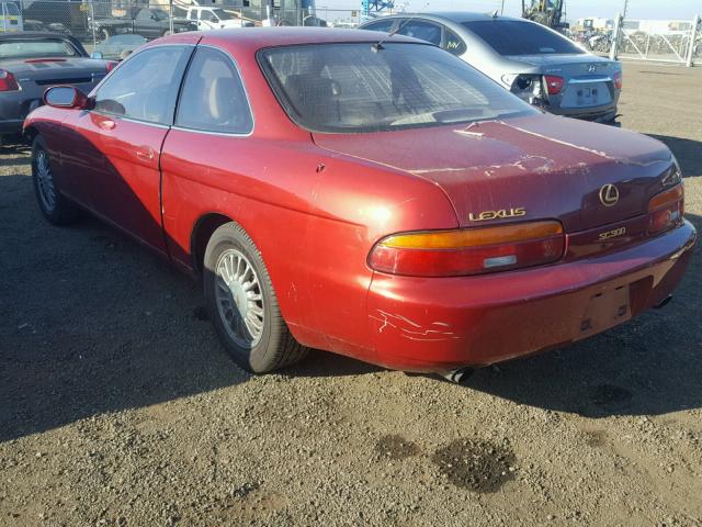 JT8JZ31C6N0001468 - 1992 LEXUS SC 300 MAROON photo 3