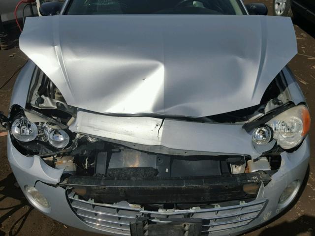 4C3AG52H24E153183 - 2004 CHRYSLER SEBRING LI SILVER photo 7