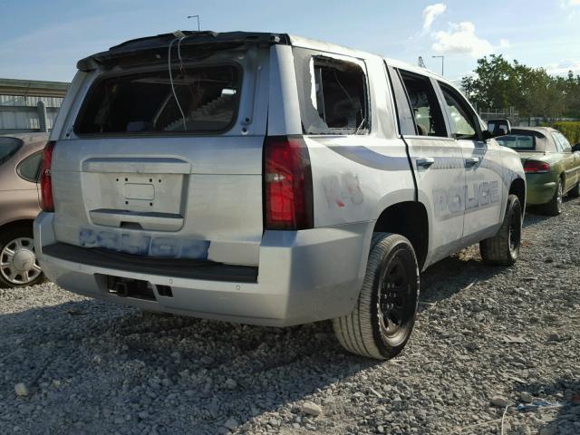 1GNLCDECXHR211283 - 2017 CHEVROLET TAHOE POLI SILVER photo 4